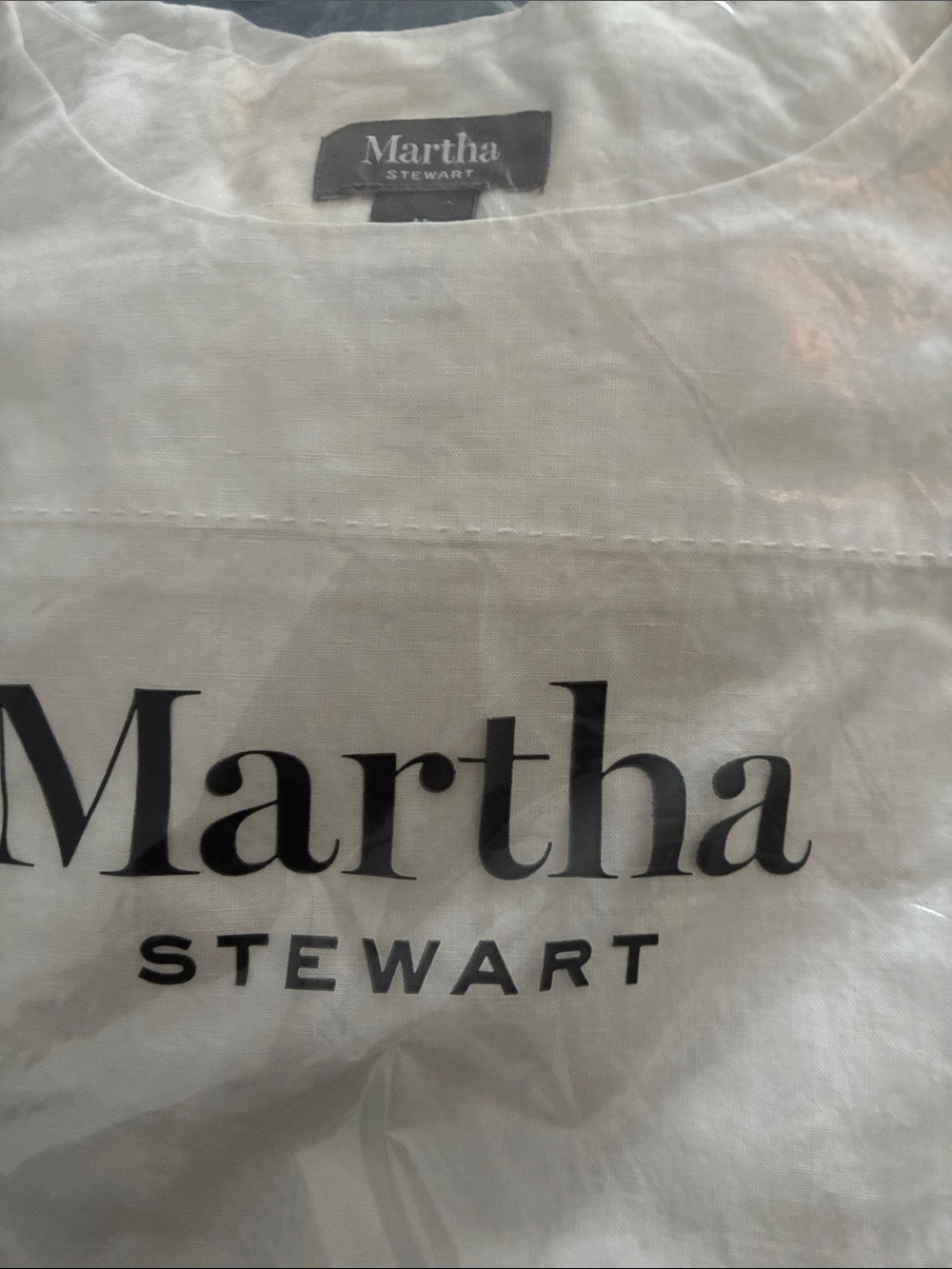 Martha Stewart White Tunic With Top Zip